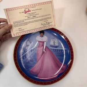 Barbie 1960 Enchanted Evening Plate Mary E. Lambert 1990 COA